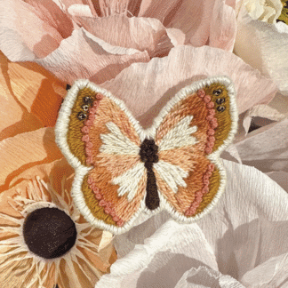 Kirjontakorupaketti Perhonen