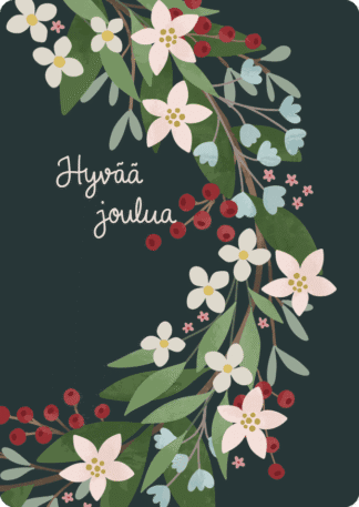 Joulukortti jouluyö