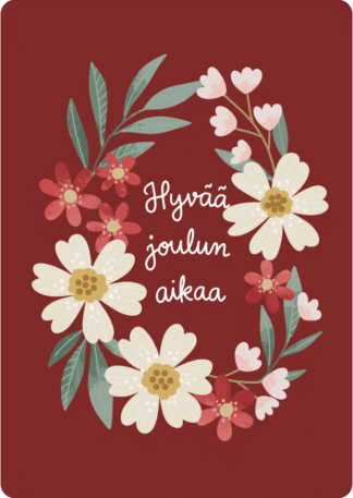 Joulukortti Punainen