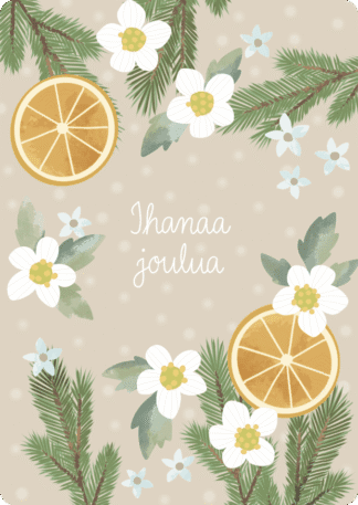 Joulukortti Sitrus