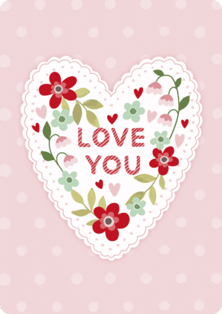 Ystävänpäiväkortti LOVE YOU
