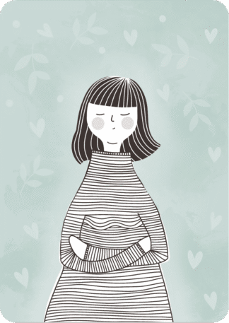 Postikortti Nainen Ajatus