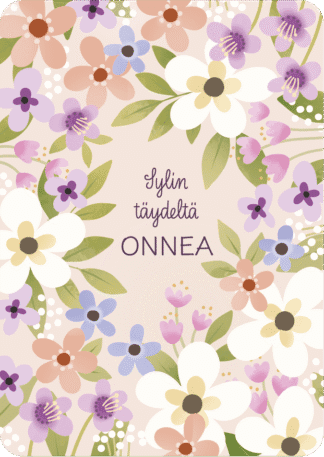 Onnittelukortti Sylin täydeltä onnea